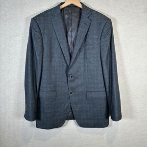 John Varvatos Bleecker Wool Slim Single-Breasted Blazer Dark Grey Men’s Size 42R